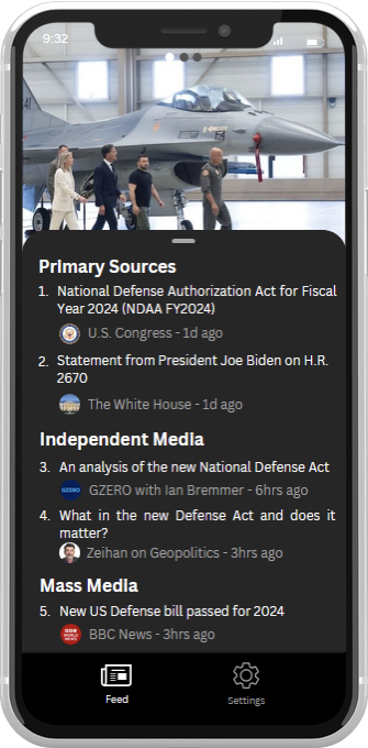 screenshot of sources